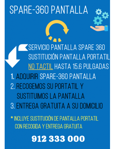 Servicio Spare360 Pantalla