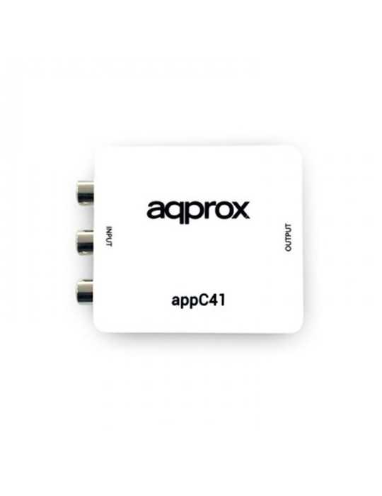 ADAPTADOR VIDEO RCA A HDMI APPROX BLANCO