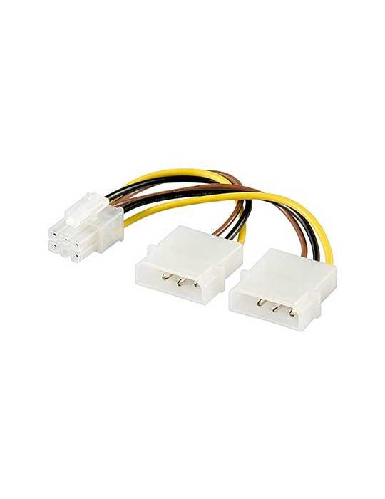 CABLE ALIMENTACION VGA AUXILIAR 2x525 A PCIE 6PIN