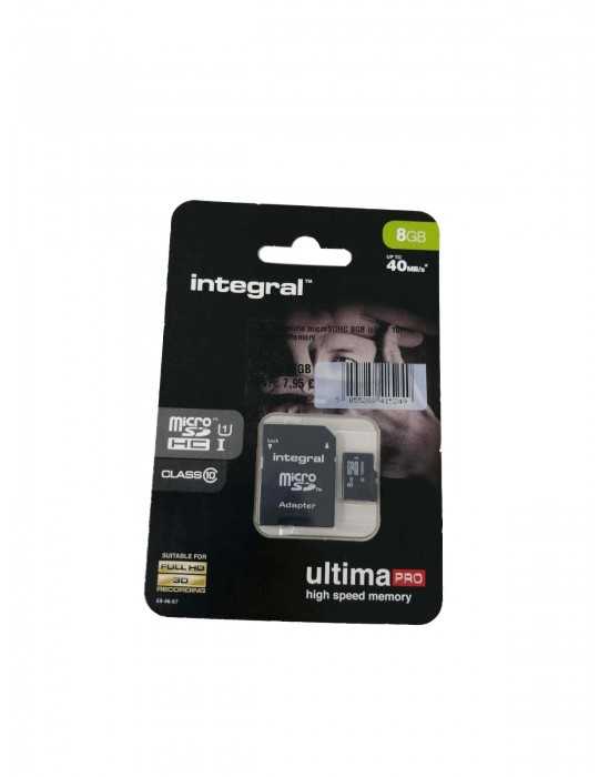 Memoria Micro SD HC Integral 8GB INMSDH8G10-40U1