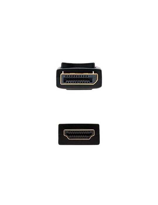 CABLE DISPLAY PORT M A HDMI M 3M NANOCABLE NEGRO
