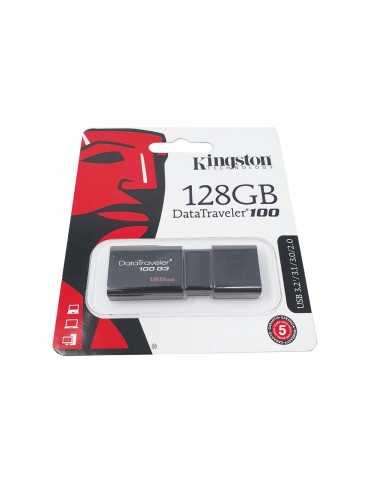 Pendrive Kingston 128gb USB 3.2/3.1/3.0/2.0 DT100G3