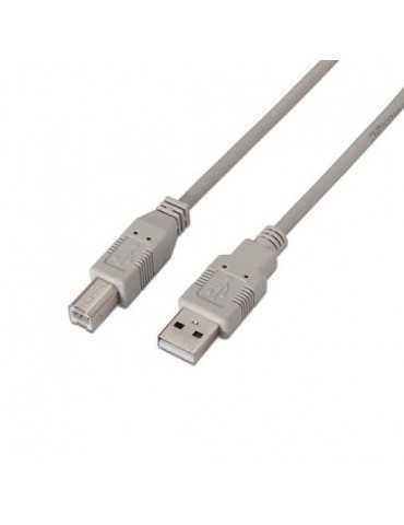 Cable Usb(A) A Usb(B) Aisens A101-0002 Beige A101-0002