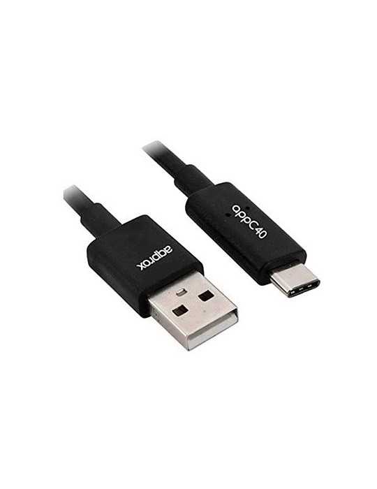 CABLE USB 20 M A USB TIPO C M APPROX APPC39 NEGRO 1M USB 2