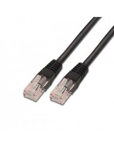 Cable Red Utp Cat5E Rj45 Aisens 0.5M Negro A133-0202