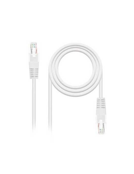 CABLE RED UTP CAT6 RJ45 NANOCABLE 1M BLANCO AWG24 1020040