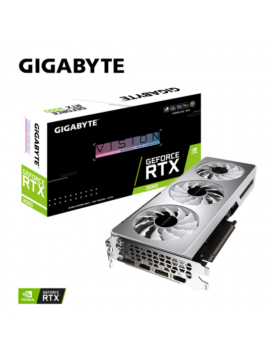 Grafica Gigabyte NVIDIA RTX 3060 VISION OC 12GB DDR6 REV 1.0