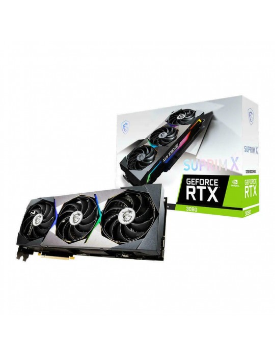 Tarjeta VGA MSI GEFORCE RTX 3080 12GB LHR Suprim X V389-408R