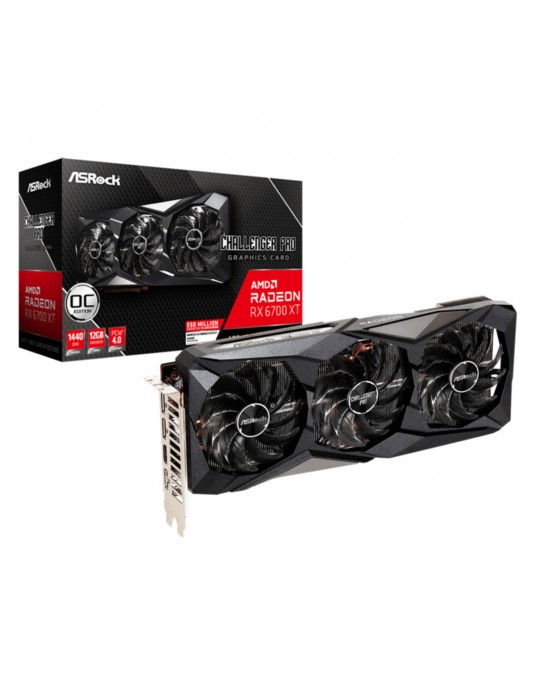 Tarjeta VGA ASRock Radeon RX 6700 XT 12GB OC Challenger PRO