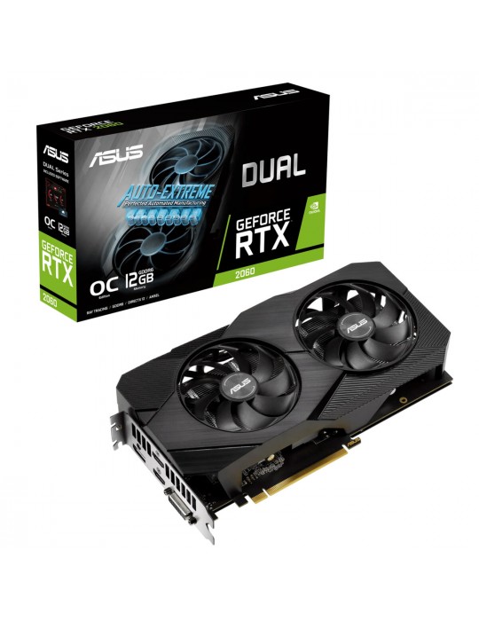 Tarjeta VGA ASUS GEFORCE RTX 2060 12GB GDDR6 Dual OC EVO