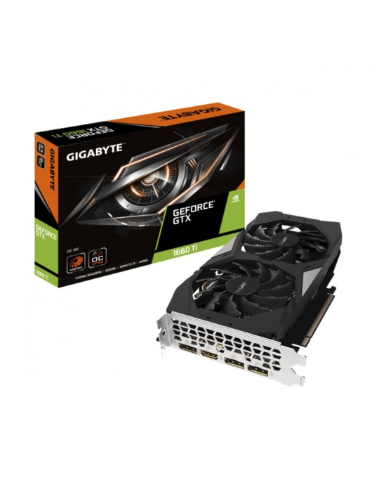 Tarjeta VGA Gigabyte GTX 1660 Ti 6GB GDDR6 OC GV-N166TOC-6GD