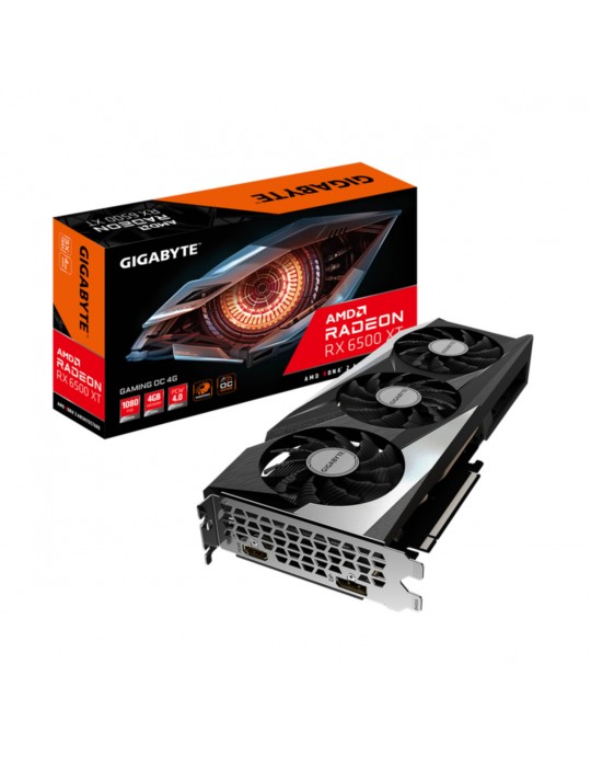 Tarjeta VGA Gigabyte Radeon RX 6500 XT 4GB GDDR6 Gaming OC