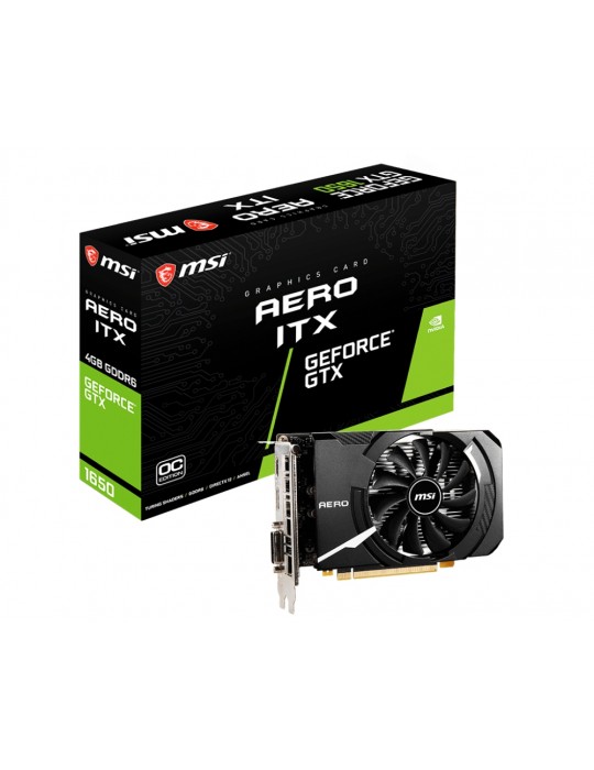 Tarjeta Gráfica MSI GEFORCE GTX 1650 4GB GDDR6 OC Aero ITX