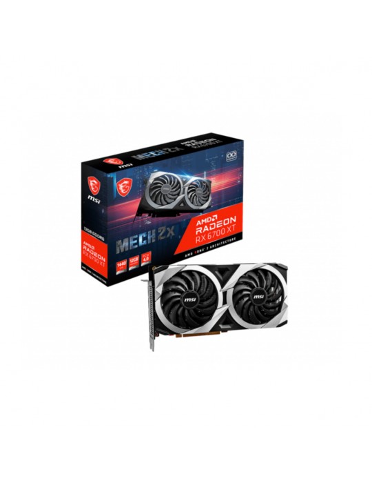 Tarjeta Gráfica MSI Radeon RX 6700 XT 12GB GDDR6 OC MECH 2X