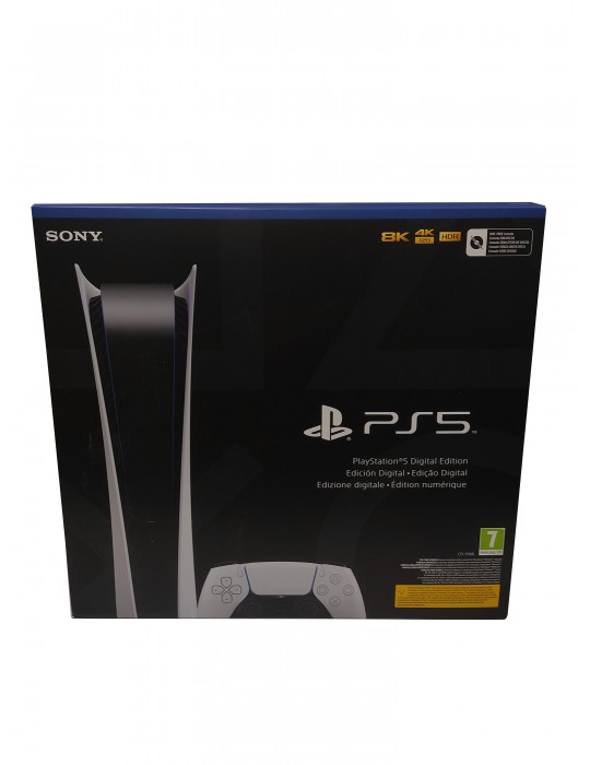 Caja Videoconsola Sony Playstation PS5 Digital 825Gb 8K UHD