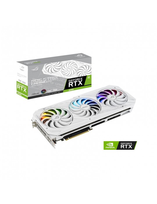 Gráfica Asus GeForce RTX 3090STRIX WHITE OC EDITION 24GB