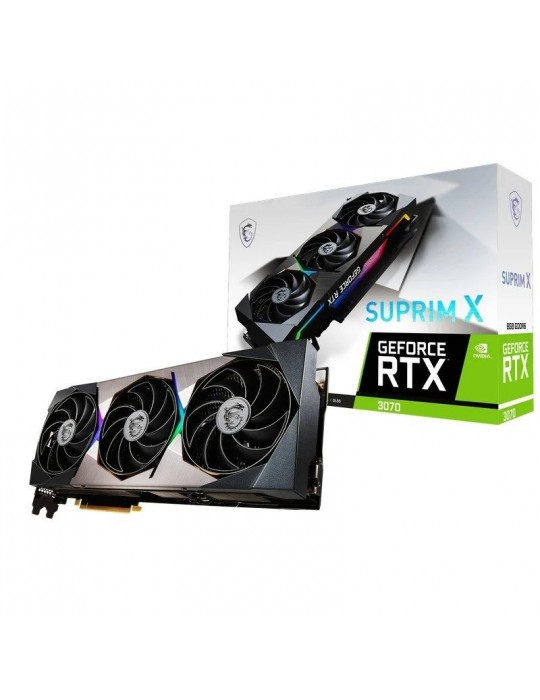 Tarjeta Gráfica MSI GEFORCE RTX 3070 Suprim X LHR 8GB GDDR6