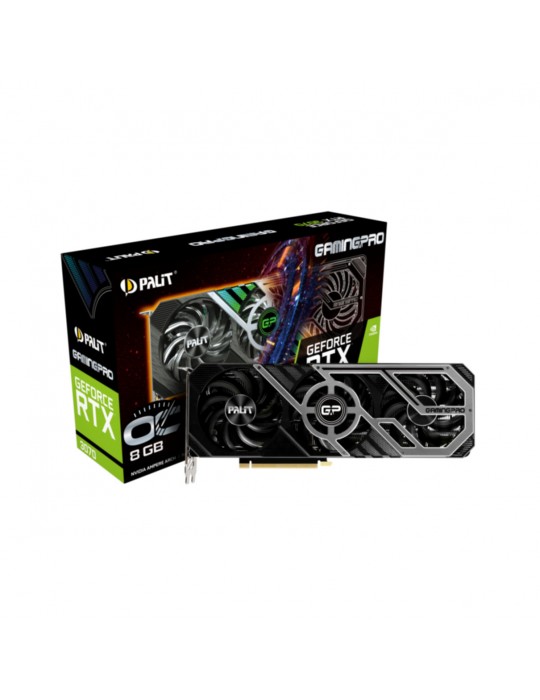 Gráfica Palit GeForce RTX 3070 Gamingpro OC V2 LHR 8GB GDDR6