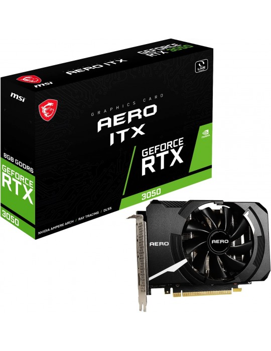 Tarjeta Gráfica MSI GeForce RTX 3050 Aero ITX 8GB GDDR6