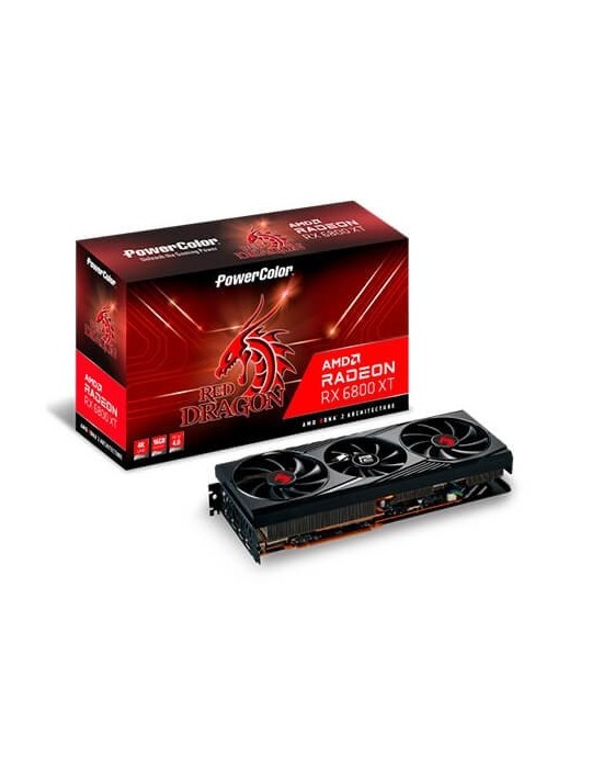 Tarjeta Gráfica Powercolor Rx 6800Xt 16Gb Gddr6 Red Dragon