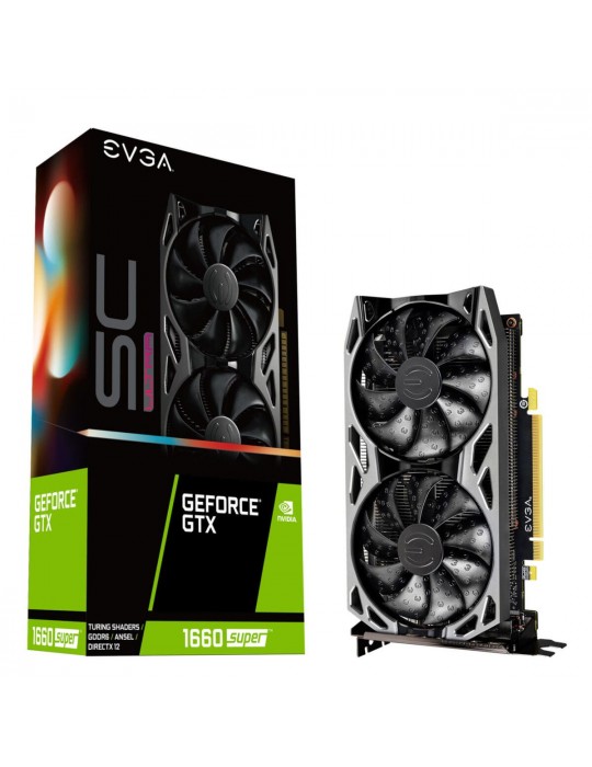 Gráfica EVGA GeForce GTX 1660 Super 6GB SC Ultra Gaming
