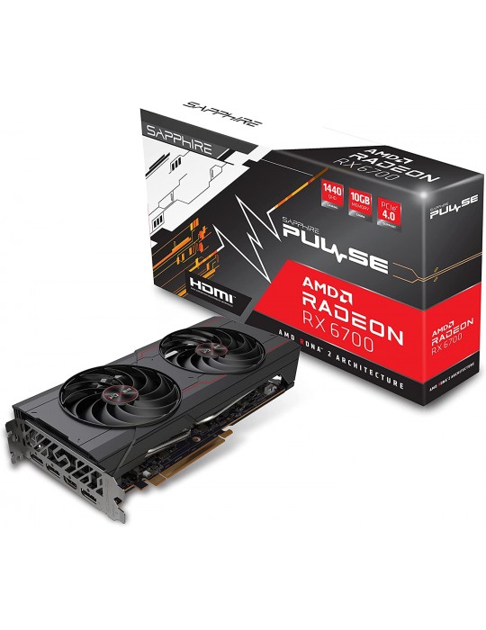 Gráfica SAPPHIRE Pulse RADEON RX 6700 10GB Gaming OC GDDR6