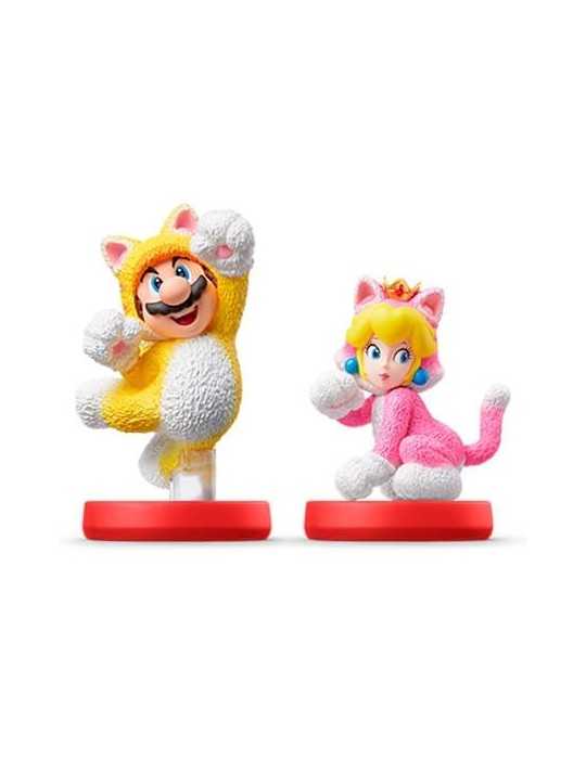 Figura Nintendo Amiibo Mario Y Peach Felina Pack 2 En 1 100 10004484