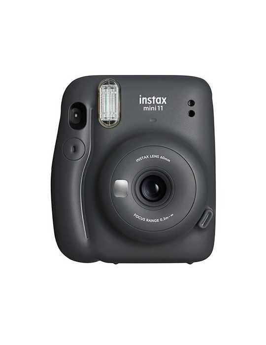 Camara Fujifilm Instax Mini11 Gris Carbon Kit Mr.Wonderful Mini Wonder 11 Charcoal Gray