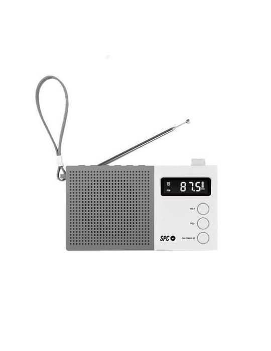 Radio Despertador Spc Jetty Max Blanco Pantalla Led/Reloj/A 4578B