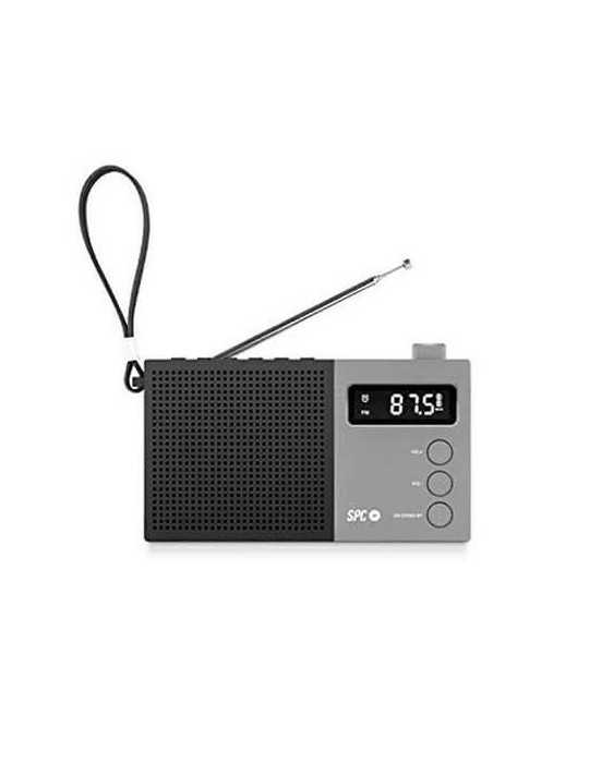 Radio Despertador Spc Jetty Max Negro Pantalla Led/Reloj/Al 4578N