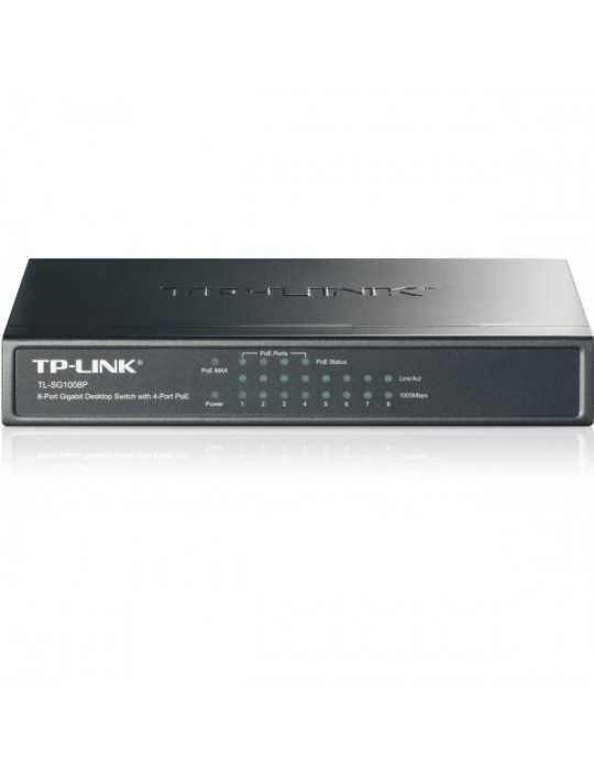 Hub Switch 8 Ptos 10/100/1000 Tp-Link Tl-Sg1008P Tl-Sg1008P