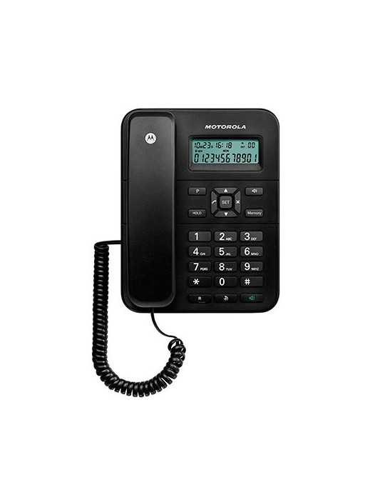 TELEFONO CON CABLE DIGITAL MOTOROLA CT202 NEGRO