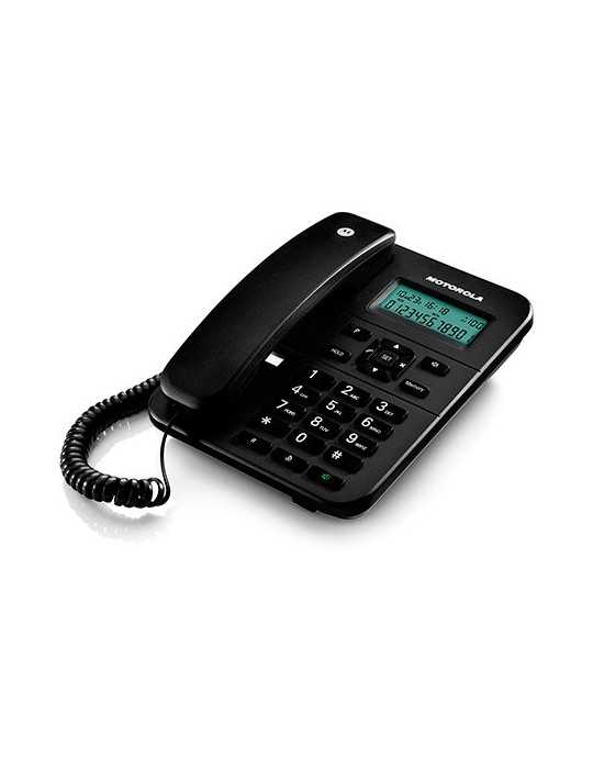 TELEFONO CON CABLE DIGITAL MOTOROLA CT202 NEGRO