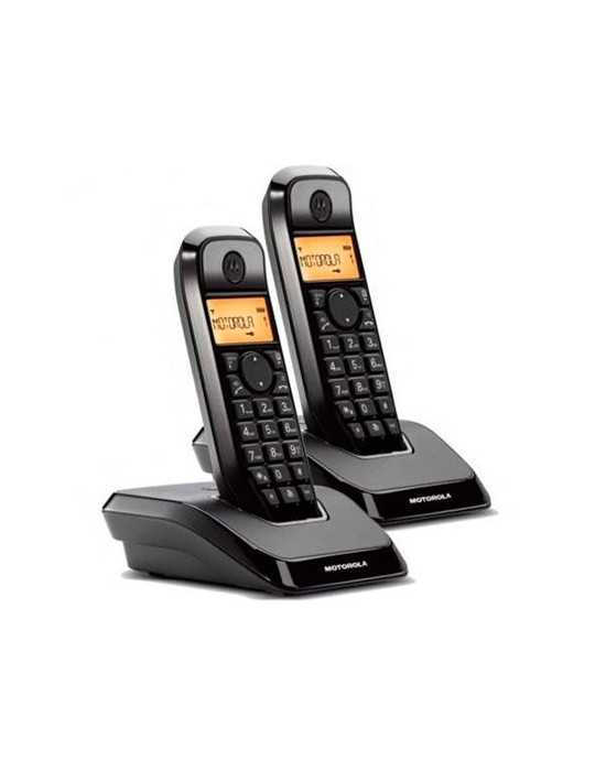 Telefono Inalambrico Dect Digital Motorola S1202 Duo 107S1202Black