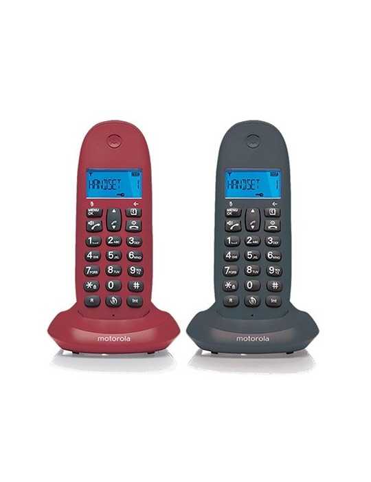 Telefono Inalambrico Dect Digital Motorola C1002Lb+ 107C1002Gw