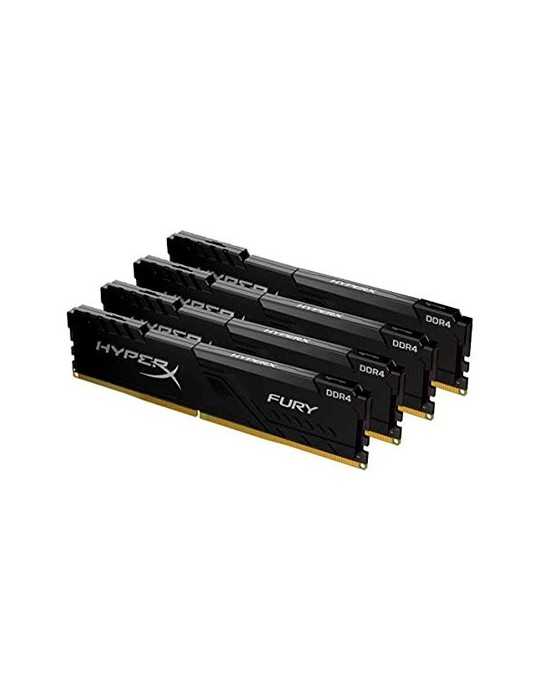 MODULO DDR4 64GB 4X16GB 3600MHz KINGSTON HYPERX FURY NEGRO 