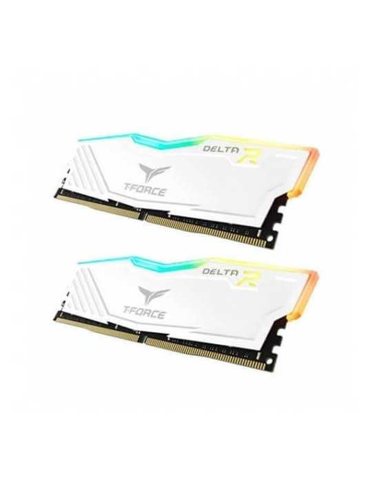 MODULO DDR4 32GB 2X16GB 3600MHz TEAMGROUP DELTA RGB BLANCO 