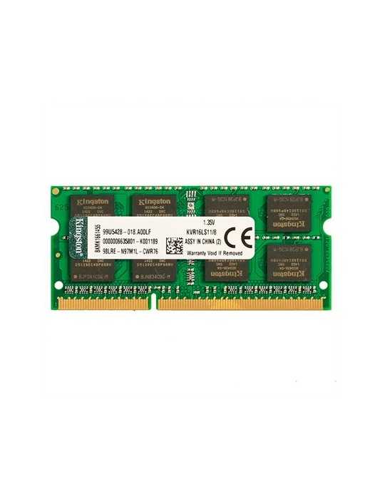 Modulo Memoria Ram S/O Ddr3L 8Gb Pc1600 Kingston Kvr16Ls11/8