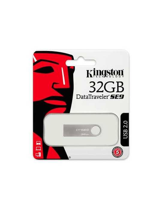 PENDRIVE 32GB USB20 KINGSTON DT SE9 PLATA