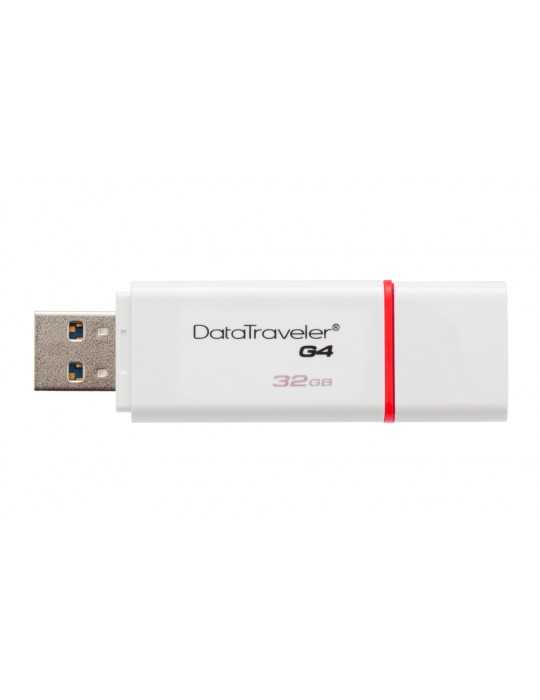 PENDRIVE 32GB USB30 KINGSTON DT G4 BLANCO ROJO