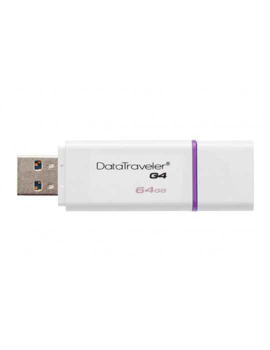 PENDRIVE 64GB USB30 KINGSTON DT G4 BLANCO MORADO