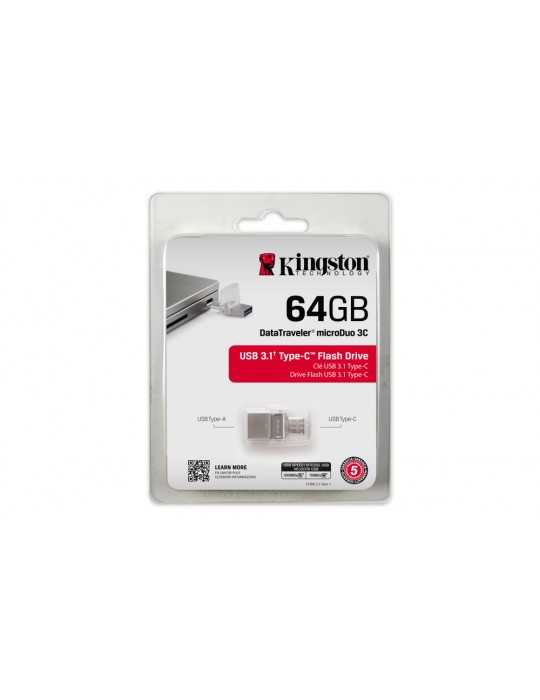 PENDRIVE 64GB USB30 TIPO C KINGSTON DT MICRO DUO