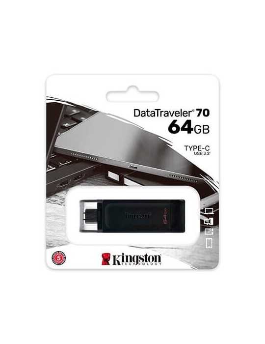 PENDRIVE 64GB USB C 32 KINGSTON DT70 NEGRO