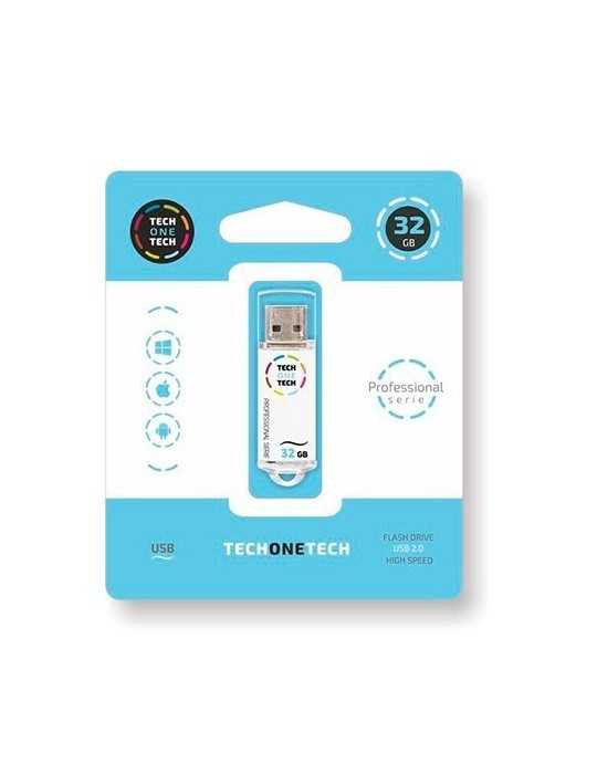 Pendrive 32Gb Tech One Tech White Tec3001-32