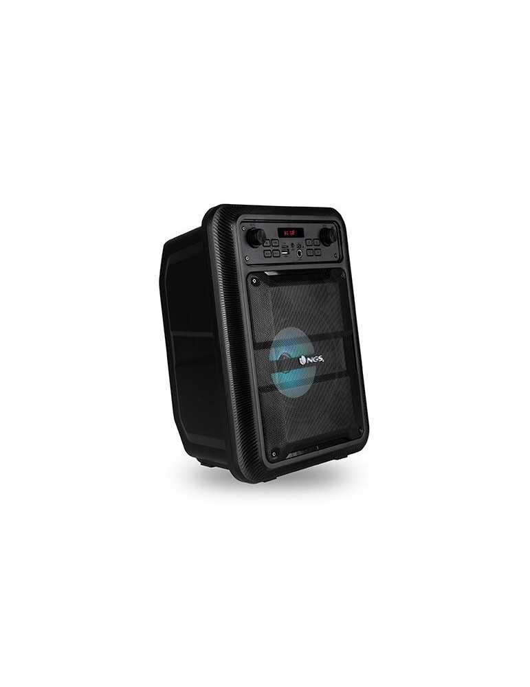 Altavoz Karaoke NGS Rollerlingo (Negro - 20 W - Autonomía: hasta 7 h -  Bluetooth)