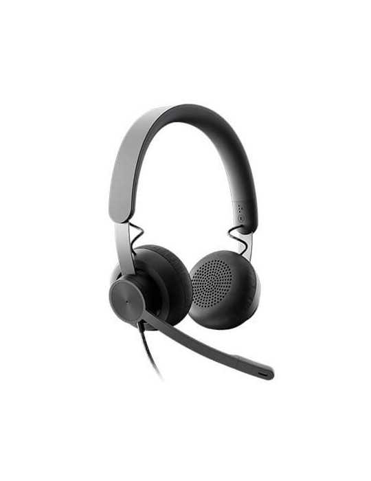 Auriculares Micro Logitech Zone Wired Negro Diadema/Usb 981 981-000870