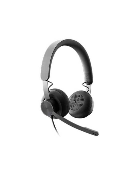 Auriculares Micro Logitech Uc Zone Wired Negro Diadema/Usb  981-000875