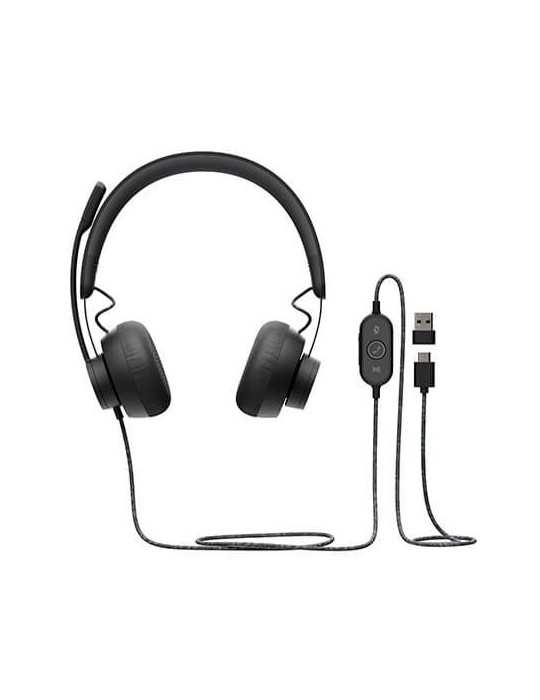 AURICULARES MICRO LOGITECH UC ZONE WIRED NEGRO DIADEMA USB