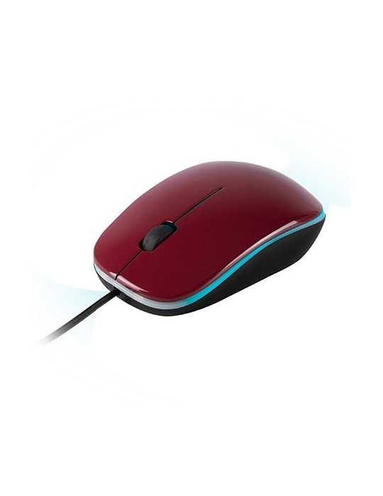RATON OPTICO NGS WIRED MOUSE ADDICT ROJO
