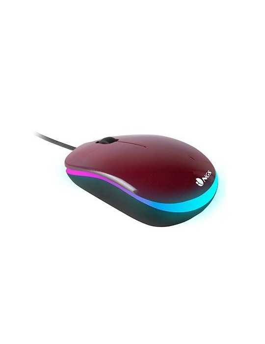RATON OPTICO NGS WIRED MOUSE ADDICT ROJO